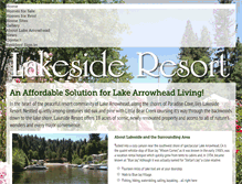 Tablet Screenshot of lakesideresortca.com